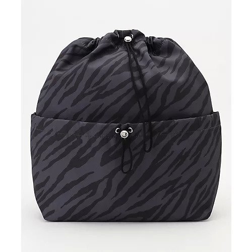 【エニー/ANY】の【撥水】巾着リュック インテリア・キッズ・メンズ・レディースファッション・服の通販 founy(ファニー) 　ファッション　Fashion　レディースファッション　Fashion for Women　ポケット　Pocket, Pocket Detail　リュック　Backpack, Rucksack　巾着　Drawstring Bag, Kinchaku　ゼブラ|ID: prp329100004671444 ipo3291000000033769935