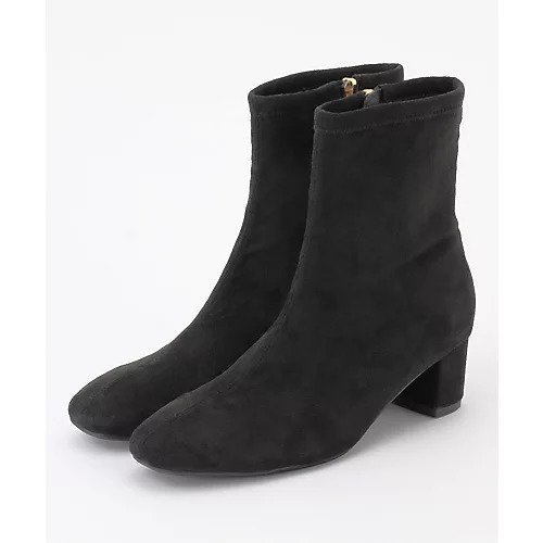 【エニー/ANY】の【LLサイズ有り】フェイクスエードブーツ インテリア・キッズ・メンズ・レディースファッション・服の通販 founy(ファニー) 　ファッション　Fashion　レディースファッション　Fashion for Women　ベーシック　Basic, Essential　エレガント 上品　Elegant　人気　Popular, Best Seller　ブラック|ID: prp329100004671498 ipo3291000000034705776