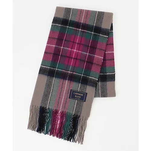 【エニー/ANY】のカシミアブレンドストール 人気、トレンドファッション・服の通販 founy(ファニー) 　ファッション　Fashion　レディースファッション　Fashion for Women　おすすめ　Recommended / Our Picks　ギフト プレゼント　Gift / Present　ストール　Stole, Wrap　チェック　Check, Plaid, Tartan　ワンポイント　One Point, Statement Accent　無地　Plain, Solid Color　other-2|ID: prp329100004671543 ipo3291000000033770426