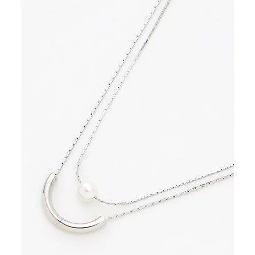 【エニー/ANY】のレイヤード風2連ネックレス 人気、トレンドファッション・服の通販 founy(ファニー) 　ファッション　Fashion　レディースファッション　Fashion for Women　ジュエリー　Jewelry　ネックレス　Necklaces & Pendants　おすすめ　Recommended / Our Picks　ギフト プレゼント　Gift / Present　チェーン　Chain, Chain Strap　ネックレス　Necklace, Pendant Necklace　メタル　Metal, Metal Parts　 other-1|ID: prp329100004671553 ipo3291000000033770468