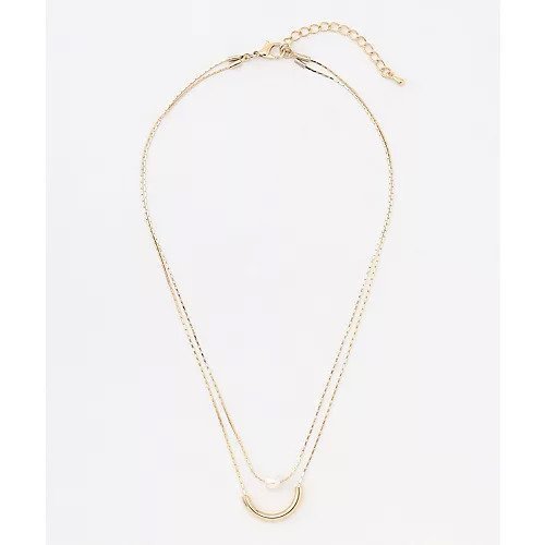 【エニー/ANY】のレイヤード風2連ネックレス 人気、トレンドファッション・服の通販 founy(ファニー) 　ファッション　Fashion　レディースファッション　Fashion for Women　ジュエリー　Jewelry　ネックレス　Necklaces & Pendants　おすすめ　Recommended / Our Picks　ギフト プレゼント　Gift / Present　チェーン　Chain, Chain Strap　ネックレス　Necklace, Pendant Necklace　メタル　Metal, Metal Parts　other-3|ID: prp329100004671553 ipo3291000000033770472