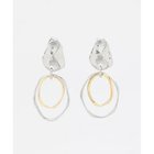 【エニー/ANY】の【WEB限定】ミックスメタルリングピアス(両耳用) ライトゴールド|ID: prp329100004671586 ipo3291000000033770600