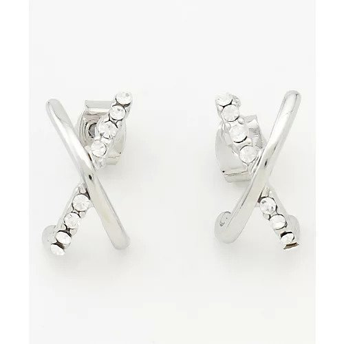 【エニー/ANY】の【WEB限定】クロスフープピアス(両耳用) 人気、トレンドファッション・服の通販 founy(ファニー) 　ファッション　Fashion　レディースファッション　Fashion for Women　おすすめ　Recommended / Our Picks　ギフト プレゼント　Gift / Present　シンプル　Simple, Minimal　セレモニー　Ceremony　 other-1|ID: prp329100004671592 ipo3291000000033770616