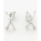 【エニー/ANY】の【WEB限定】クロスフープピアス(両耳用) シルバー|ID: prp329100004671592 ipo3291000000033770618