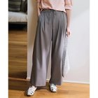 【エニー/ANY】の【洗濯機可/ウエストゴム/ストレッチ/UVケア】イージーケアライトストレッチワイドパンツ チャコール|ID: prp329100004671633 ipo3291000000033770822