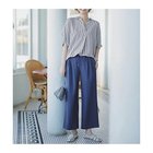 【エニー/ANY】の【洗濯機可/ウエストゴム/ストレッチ/UVケア】イージーケアライトストレッチワイドパンツ ダルブルー|ID: prp329100004671633 ipo3291000000033770825