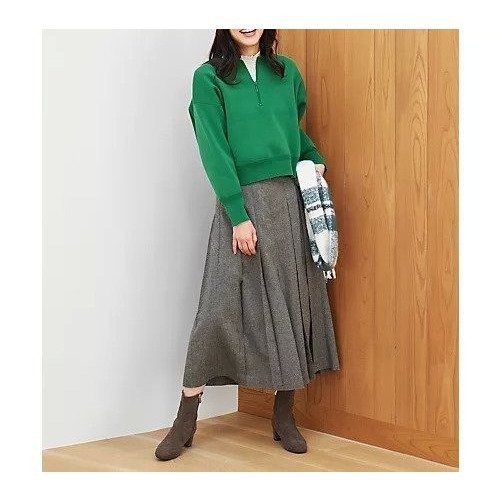 【エニー/ANY】の【手洗い可/ウエストゴム】タックワイドパンツ 人気、トレンドファッション・服の通販 founy(ファニー) 　ファッション　Fashion　レディースファッション　Fashion for Women　パンツ　Pants & Trousers　ツイード　Twill, Twill Weave　ワイド　Wide, Wide Fit　other-2|ID: prp329100004671635 ipo3291000000033770839