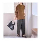 【エニー/ANY】の【洗濯機可/ストレッチ/ウエストゴム/裏起毛】マルチファンクションストレッチチェックワイドパンツ チャコールチェック|ID: prp329100004671636 ipo3291000000033770848