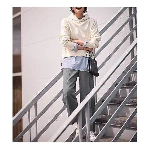 【エニー/ANY】の【洗濯機可/ストレッチ/ウエストゴム/裏起毛】マルチファンクションストレッチワイドパンツ インテリア・キッズ・メンズ・レディースファッション・服の通販 founy(ファニー) 　ファッション　Fashion　レディースファッション　Fashion for Women　パンツ　Pants & Trousers　ストレッチ　Stretch, Stretchy Fabric　センター　Center, Center Line　定番　Standard, Basic Item　人気　Popular, Best Seller　ピーチ　Peach, Soft Touch　ミックス　Mix, Mixed Style　楽ちん　Easy Fit, Comfortable　ワイド　Wide, Wide Fit　おすすめ　Recommended / Our Picks　グレー|ID: prp329100004671637 ipo3291000000033770853