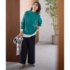 【エニー/ANY】の【洗濯機可/ウエストゴム】ウーリッシュ2タックワイドパンツ ネイビー|ID: prp329100004671639 ipo3291000000033770863