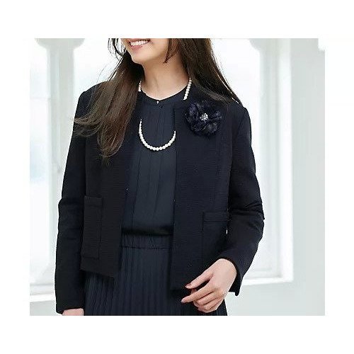 【エニー/ANY】のツイードジャケット インテリア・キッズ・メンズ・レディースファッション・服の通販 founy(ファニー) 　ファッション　Fashion　レディースファッション　Fashion for Women　アウター　Coat / Outerwear Collection　レディースジャケット・軽アウター　Jackets　ショート　Short, Short Length　ジャケット　Jacket, Outerwear　スリット　Slit, Slit Detail　セレモニー　Ceremony　ツイード　Twill, Twill Weave　フィット　Fit, Slim Fit　ポケット　Pocket, Pocket Detail　ワンポイント　One Point, Statement Accent　ネイビー|ID: prp329100004671647 ipo3291000000033770897