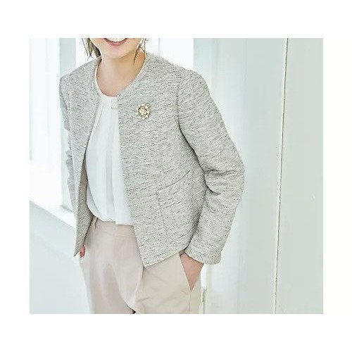 【エニー/ANY】のツイードジャケット 人気、トレンドファッション・服の通販 founy(ファニー) 　ファッション　Fashion　レディースファッション　Fashion for Women　アウター　Coat / Outerwear Collection　レディースジャケット・軽アウター　Jackets　ショート　Short, Short Length　ジャケット　Jacket, Outerwear　スリット　Slit, Slit Detail　セレモニー　Ceremony　ツイード　Twill, Twill Weave　フィット　Fit, Slim Fit　ポケット　Pocket, Pocket Detail　ワンポイント　One Point, Statement Accent　other-2|ID: prp329100004671647 ipo3291000000033938440