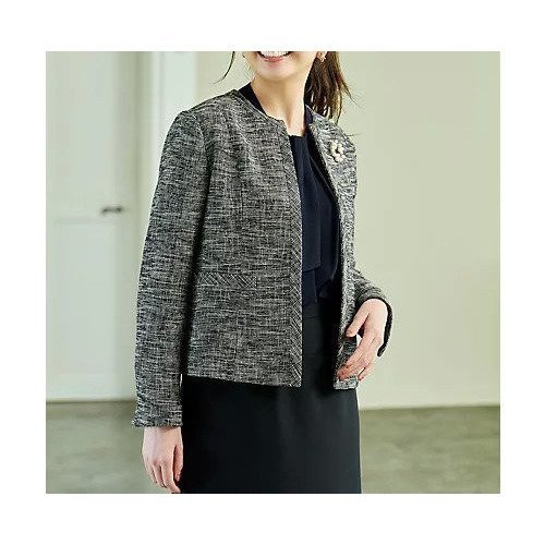 【エニー/ANY】のツイードミックスジャケット 人気、トレンドファッション・服の通販 founy(ファニー) 　ファッション　Fashion　レディースファッション　Fashion for Women　アウター　Coat / Outerwear Collection　レディースジャケット・軽アウター　Jackets　ジャケット　Jacket, Outerwear　スリット　Slit, Slit Detail　セレモニー　Ceremony　ツイード　Twill, Twill Weave　パイピング　Piping, Trim Design　フィット　Fit, Slim Fit　フロント　Front, Front Design　ワンポイント　One Point, Statement Accent　other-3|ID: prp329100004671649 ipo3291000000033770909
