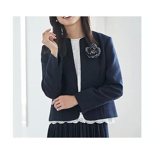 【エニー/ANY】のライトツイード ノーカラージャケット インテリア・キッズ・メンズ・レディースファッション・服の通販 founy(ファニー) https://founy.com/ ファッション Fashion レディースファッション Fashion for Women アウター Coat / Outerwear Collection レディースジャケット・軽アウター Jackets ノーカラージャケット / シンプル上品コーデ Collarless Jackets シンプル Simple, Minimal ジャケット Jacket, Outerwear スリット Slit, Slit Detail セレモニー Ceremony ツイード Twill, Twill Weave パイピング Piping, Trim Design フィット Fit, Slim Fit フロント Front, Front Design ワンポイント One Point, Statement Accent |ID: prp329100004671652 ipo3291000000033770912