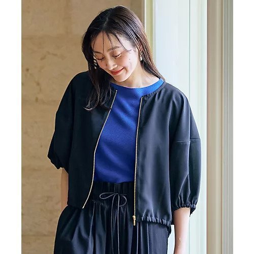 【エニー/ANY】の【洗濯機可】シアーランタンスリーブブルゾン 人気、トレンドファッション・服の通販 founy(ファニー) 　ファッション　Fashion　レディースファッション　Fashion for Women　アウター　Coat / Outerwear Collection　ブルゾンジャケット・スポーティアウター　Blouson Jackets　おすすめ　Recommended / Our Picks　インナー　Innerwear　シアー　Sheer, See-Through　スリーブ　Sleeve, Long Sleeve / Short Sleeve　デニム　Denim, Jeans Material　ブルゾン　Blouson, Bomber Jacket　夏　Summer　other-2|ID: prp329100004671661 ipo3291000000033770953