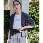 【エニー/ANY】の【洗濯機可/接触冷感/UVケア】清涼リラックス半袖ジャケット チャコール|ID: prp329100004671676 ipo3291000000033771014