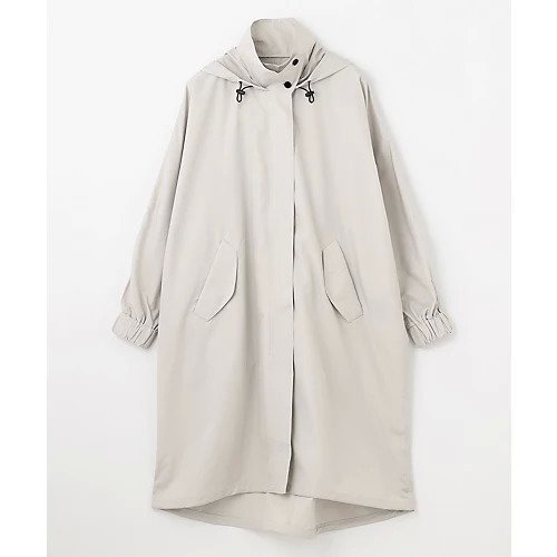 【エニー/ANY】のレインコート インテリア・キッズ・メンズ・レディースファッション・服の通販 founy(ファニー) 　ファッション　Fashion　レディースファッション　Fashion for Women　アウター　Coat / Outerwear Collection　コート・ロングコート・ピーコート　Long Coats, Peacoats & More　シンプル　Simple, Minimal　ヘムライン　Hemline, Bottom Cut　ポケット　Pocket, Pocket Detail　ポーチ　Pouch, Small Case　ロング　Long, Long-Length　旅行　Travel　グレージュ|ID: prp329100004671677 ipo3291000000033771022