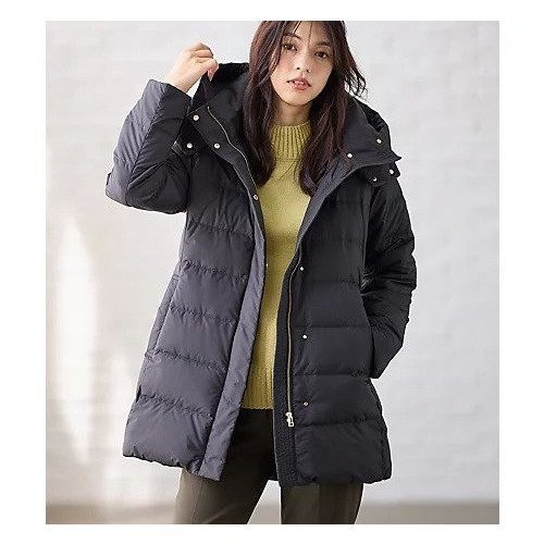 【エニー/ANY】の【フード取り外し可能】楽映えリッチロング丈ダウン インテリア・キッズ・メンズ・レディースファッション・服の通販 founy(ファニー) 　ファッション　Fashion　レディースファッション　Fashion for Women　ストール　Stole, Wrap　ダウン　Down, Puffer　ドット　Polka Dot, Dot Pattern　フェザー　Feather, Feather Detail　防寒　Cold Protection, Winter-Ready　マフラー　Scarf, Muffler　ロング　Long, Long-Length　おすすめ　Recommended / Our Picks　エレガント 上品　Elegant　ブラック|ID: prp329100004671679 ipo3291000000034514892