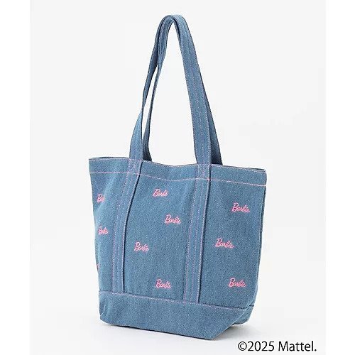【エニー/ANY】の【Barbie(TM)】トートバッグ 人気、トレンドファッション・服の通販 founy(ファニー) 　ファッション　Fashion　レディースファッション　Fashion for Women　バッグ　Bags　カリフォルニア　California, Cali Style　キャップ　Cap, Baseball Cap　デニム　Denim, Jeans Material　ドット　Polka Dot, Dot Pattern　人気　Popular, Best Seller　フリル　Frill, Ruffle　ポケット　Pocket, Pocket Detail　リボン　Ribbon, Bow　プチプライス・低価格　Affordable / Budget Price　other-3|ID: prp329100004671695 ipo3291000000033771105