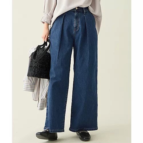 【エニー/ANY】の【ウエストゴム】タックワイドデニム インテリア・キッズ・メンズ・レディースファッション・服の通販 founy(ファニー) ファッション Fashion レディースファッション Fashion for Women ギャザー Gathered, Ruffled シューズ Shoes, Footwear ジャケット Jacket, Outerwear スニーカー Sneakers, Trainers デニム Denim, Jeans Material ボトム Bottoms, Lower Wear ポケット Pocket, Pocket Detail ワイド Wide, Wide Fit インディゴ|ID: prp329100004671708 ipo3291000000033771153