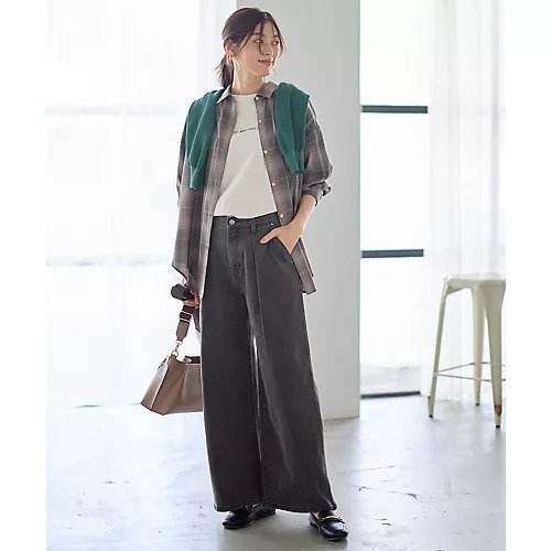 【エニー/ANY】の【ウエストゴム】タックワイドデニム 人気、トレンドファッション・服の通販 founy(ファニー) ファッション Fashion レディースファッション Fashion for Women ギャザー Gathered, Ruffled シューズ Shoes, Footwear ジャケット Jacket, Outerwear スニーカー Sneakers, Trainers デニム Denim, Jeans Material ボトム Bottoms, Lower Wear ポケット Pocket, Pocket Detail ワイド Wide, Wide Fit other-2|ID: prp329100004671708 ipo3291000000033771156