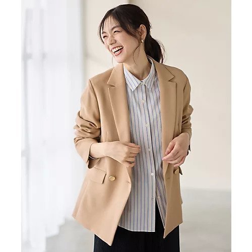 【エニー/ANY】のウーリッシュWブレストジャケット 人気、トレンドファッション・服の通販 founy(ファニー) 　ファッション　Fashion　レディースファッション　Fashion for Women　アウター　Coat / Outerwear Collection　レディースジャケット・軽アウター　Jackets　おすすめ　Recommended / Our Picks　インナー　Innerwear　クラシック　Classic, Timeless Style　ジャケット　Jacket, Outerwear　デニム　Denim, Jeans Material　バランス　Balance, Style Balance　パーカー　Hoodie, Parka　秋　Autumn　ビジネス 仕事 通勤　Business / Work / Commuting　other-2|ID: prp329100004671711 ipo3291000000033771172