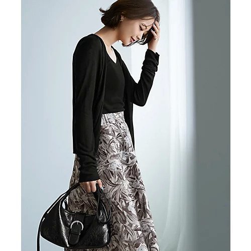 【スタイルデリ/STYLE DELI】の薄手なヌケ感とろみニットカーデセット 人気、トレンドファッション・服の通販 founy(ファニー) 　ファッション　Fashion　レディースファッション　Fashion for Women　トップス・カットソー　Cut & Sew Tops　ニット　Knit Tops & Sweaters　イエロー　Yellow　インナー　Innerwear　カーディガン　Cardigan, Knitwear　キャミソール　Camisole, Spaghetti Strap Top　ストレッチ　Stretch, Stretchy Fabric　ストレート　Straight, Straight Cut　スリット　Slit, Slit Detail　とろみ　Fluid, Flowy Fabric　タンク　Tank Top, Sleeveless Top　トッパー　Topper, Light Cardigan　定番　Standard, Basic Item　ノースリーブ　Sleeveless, No-Sleeve　長袖　Long Sleeve, Full Sleeve　フィット　Fit, Slim Fit　ポケット　Pocket, Pocket Detail　ラウンド　Round, Round Neck　ワイド　Wide, Wide Fit　冬　Winter / This Winter　other-3|ID: prp329100004671713 ipo3291000000033771183