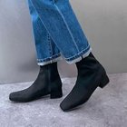 【エンチャンテッド/enchanted】のセンターシームストレッチサイドジップブーツ ブラックスエード|ID: prp329100004671717 ipo3291000000034545122