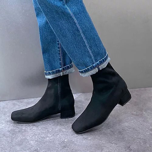 【エンチャンテッド/enchanted】のセンターシームストレッチサイドジップブーツ インテリア・キッズ・メンズ・レディースファッション・服の通販 founy(ファニー) ファッション Fashion レディースファッション Fashion for Women サイドジップ Side Zip, Side Zipper ストレッチ Stretch, Stretchy Fabric バランス Balance, Style Balance フィット Fit, Slim Fit ロング Long, Long-Length ブラックスエード|ID: prp329100004671717 ipo3291000000034545122