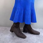 【エンチャンテッド/enchanted】のセンターシームストレッチサイドジップブーツ ダークブラウンスエード|ID: prp329100004671717 ipo3291000000034545123