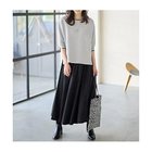 【エニー/ANY】の【2SET】バイカラーニット 布帛スカートセット ライトグレー&#215;ブラック|ID: prp329100004680156 ipo3291000000033806250