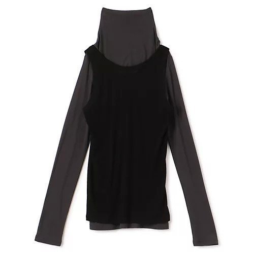 【プレインピープル/PLAIN PEOPLE】のシア―ハイツイストフライスタンクトップレイヤードTシャツ 人気、トレンドファッション・服の通販 founy(ファニー) 　ファッション　Fashion　レディースファッション　Fashion for Women　トップス・カットソー　Cut & Sew Tops　シャツ・ブラウス・オフィスカジュアル　Elegant Blouses & Button-Ups　ロングTシャツ・Tシャツ　Longline T-Shirts & Tees　インナー　Innerwear　タンク　Tank Top, Sleeveless Top　タートル　Turtleneck, Turtle Collar　フロント　Front, Front Design　ベーシック　Basic, Essential　洗える　Machine Washable　other-2|ID: prp329100004683364 ipo3291000000036321124