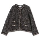 【ミュベール/MUVEIL】のウサギツイードニットJK 人気、トレンドファッション・服の通販 founy(ファニー) ファッション Fashion レディースファッション Fashion for Women トップス・カットソー Cut & Sew Tops ニット Knit Tops & Sweaters 2025年 2025 2025-2026秋冬・A/W Autumn/Winter 2025–26 AW25–26 ジャケット Jacket, Outerwear フラワー Flower, Floral thumbnail black|ID: prp329100004683375 ipo3291000000033822577