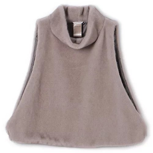 【プレインピープル/PLAIN PEOPLE】のエコファーオフタートルベスト インテリア・キッズ・メンズ・レディースファッション・服の通販 founy(ファニー) 　ファッション　Fashion　レディースファッション　Fashion for Women　アウター　Coat / Outerwear Collection　トップス・カットソー　Cut & Sew Tops　ベスト&ジレ / 重ね着スタイル　Vests & Gilets　フランス　France, French　ベスト　Vest, Waistcoat　リアル　Real, Realistic　ワンポイント　One Point, Statement Accent　防寒　Cold Protection, Winter-Ready　グレー|ID: prp329100004683378 ipo3291000000033822593