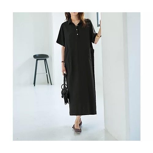 【スタイルデリ/STYLE DELI】の薄手でシックなしなやか5分袖シャツワンピース 人気、トレンドファッション・服の通販 founy(ファニー) 　ファッション　Fashion　レディースファッション　Fashion for Women　ワンピース　Dresses　シャツワンピース / 1枚で着映えコーデ　Shirt Dresses　秋　Autumn　くるぶし　Ankle-Length　カーディガン　Cardigan, Knitwear　シルバー　Silver, Metallic Silver　シンプル　Simple, Minimal　ジャケット　Jacket, Outerwear　スタイリッシュ　Stylish, Fashionable　スニーカー　Sneakers, Trainers　スリット　Slit, Slit Detail　定番　Standard, Basic Item　フラット　Flat, Flat Shoes　フロント　Front, Front Design　ブルゾン　Blouson, Bomber Jacket　ポケット　Pocket, Pocket Detail　リアル　Real, Realistic　ロング　Long, Long-Length　冬　Winter / This Winter　A/W・秋冬　Autumn/Winter　エレガント 上品　Elegant　other-2|ID: prp329100004683383 ipo3291000000033822614