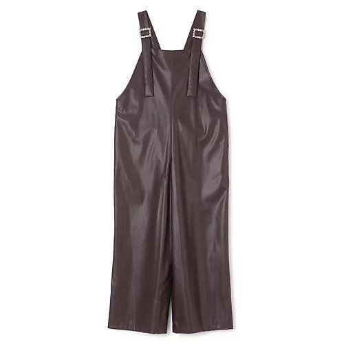 【ミュベール/MUVEIL】のフェイクレザーサロペットパンツ 人気、トレンドファッション・服の通販 founy(ファニー) ファッション Fashion レディースファッション Fashion for Women サロペット Overalls, Salopette ビジュー Bijou, Jewel-like Accent フェイクレザー Faux Leather, PU Leather フォルム Silhouette, Form ラップ Wrap, Wrap Design リボン Ribbon, Bow other-1|ID: prp329100004683385 ipo3291000000033822620