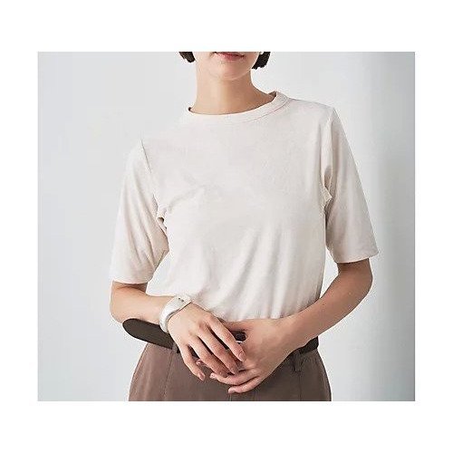 【ウィムガゼット/Whim Gazette】のトリアセベロアTEE 人気、トレンドファッション・服の通販 founy(ファニー) 　ファッション　Fashion　レディースファッション　Fashion for Women　トップス・カットソー　Cut & Sew Tops　ベロアトップス　Velour Tops / Velvet-Look Items　2025年　2025　2025-2026秋冬・A/W　Autumn/Winter 2025–26 AW25–26　おすすめ　Recommended / Our Picks　カットソー　Cut and Sewn Top　コンパクト　Compact, Small Size　シンプル　Simple, Minimal　ストレッチ　Stretch, Stretchy Fabric　フェミニン　Feminine, Girly　ベロア　Velour, Soft Velvet　ボトム　Bottoms, Lower Wear　エレガント 上品　Elegant　other-2|ID: prp329100004684633 ipo3291000000033830656