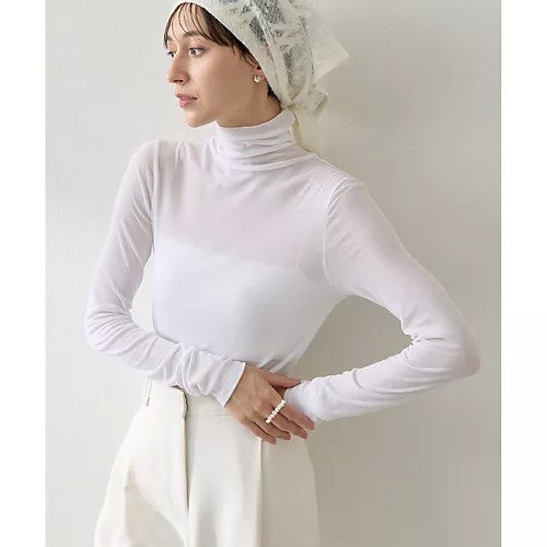 【ウィムガゼット/Whim Gazette】のフライスタートルプルオーバー インテリア・キッズ・メンズ・レディースファッション・服の通販 founy(ファニー) 　ファッション　Fashion　レディースファッション　Fashion for Women　トップス・カットソー　Cut & Sew Tops　カジュアルプルオーバー・ニットトップス　Pullovers & Knit Tops / Casual Pullovers　インナー　Innerwear　コンパクト　Compact, Small Size　シアー　Sheer, See-Through　シンプル　Simple, Minimal　ジャケット　Jacket, Outerwear　スウェット / スエット　Sweatshirt, Sweatwear　スタンダード　Standard, Basic　ビスチェ　Bustier, Corset Top　フィット　Fit, Slim Fit　ベスト　Vest, Waistcoat　ロング　Long, Long-Length　エレガント 上品　Elegant　2025年　2025　2025-2026秋冬・A/W　Autumn/Winter 2025–26 AW25–26　オフホワイト|ID: prp329100004684640 ipo3291000000033830705