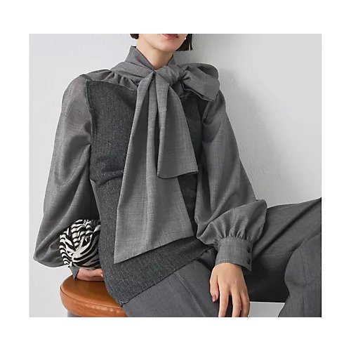 【ウィムガゼット/Whim Gazette】のボウタイブラウス インテリア・キッズ・メンズ・レディースファッション・服の通販 founy(ファニー) https://founy.com/ ファッション Fashion レディースファッション Fashion for Women トップス・カットソー Cut & Sew Tops シャツ・ブラウス・オフィスカジュアル Elegant Blouses & Button-Ups 2025年 2025 2025-2026秋冬・A/W Autumn/Winter 2025–26 AW25–26 おすすめ Recommended / Our Picks エレガント 上品 Elegant カーディガン Cardigan, Knitwear スウェット / スエット Sweatshirt, Sweatwear ハイネック High Neck, Mock Neck ベスト Vest, Waistcoat リボン Ribbon, Bow |ID: prp329100004684644 ipo3291000000033830739