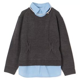 【ミュベール/MUVEIL】 パールネックレス付きシャツニットプルオーバー人気、トレンドファッション・服の通販 founy(ファニー) ファッション Fashion レディースファッション Fashion for Women トップス・カットソー Cut & Sew Tops ニット Knit Tops & Sweaters シャツ・ブラウス・オフィスカジュアル Elegant Blouses & Button-Ups カジュアルプルオーバー・ニットトップス Pullovers & Knit Tops / Casual Pullovers ジュエリー Jewelry ネックレス Necklaces & Pendants 2025年 2025 2025-2026秋冬・A/W Autumn/Winter 2025–26 AW25–26 カーディガン Cardigan, Knitwear ネックレス Necklace, Pendant Necklace パール Pearl, Pearl Accent プレート Plate, Dish モダン Modern, Contemporary |ID:prp329100004684657