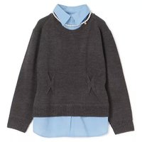 【ミュベール/MUVEIL】のパールネックレス付きシャツニットプルオーバー 人気、トレンドファッション・服の通販 founy(ファニー) ファッション Fashion レディースファッション Fashion for Women トップス・カットソー Cut & Sew Tops ニット Knit Tops & Sweaters シャツ・ブラウス・オフィスカジュアル Elegant Blouses & Button-Ups カジュアルプルオーバー・ニットトップス Pullovers & Knit Tops / Casual Pullovers ジュエリー Jewelry ネックレス Necklaces & Pendants 2025年 2025 2025-2026秋冬・A/W Autumn/Winter 2025–26 AW25–26 カーディガン Cardigan, Knitwear ネックレス Necklace, Pendant Necklace パール Pearl, Pearl Accent プレート Plate, Dish モダン Modern, Contemporary |ID:prp329100004684657