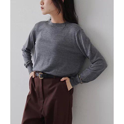 【ウィムガゼット/Whim Gazette】の16Gクルーネックプルオーバー 人気、トレンドファッション・服の通販 founy(ファニー) 　ファッション　Fashion　レディースファッション　Fashion for Women　トップス・カットソー　Cut & Sew Tops　カジュアルプルオーバー・ニットトップス　Pullovers & Knit Tops / Casual Pullovers　アンサンブル　Ensemble Set　カーディガン　Cardigan, Knitwear　コンパクト　Compact, Small Size　シンプル　Simple, Minimal　トレンド　Trend, Trending Now　ドレープ　Drape, Draping Fabric　バランス　Balance, Style Balance　フィット　Fit, Slim Fit　ベーシック　Basic, Essential　おすすめ　Recommended / Our Picks　エレガント 上品　Elegant　2025年　2025　2025-2026秋冬・A/W　Autumn/Winter 2025–26 AW25–26　other-2|ID: prp329100004684659 ipo3291000000033830881