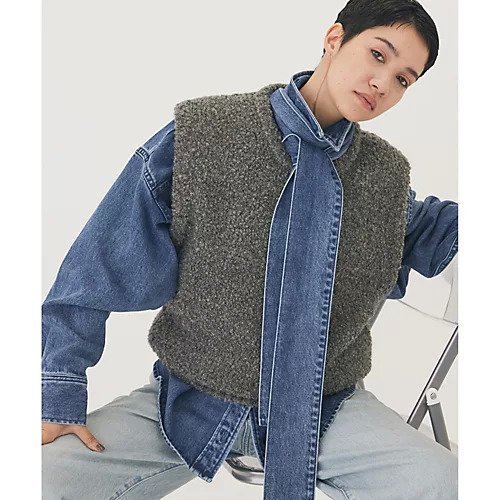 【ウィムガゼット/Whim Gazette】の【THE PAUSE】ニットベスト インテリア・キッズ・メンズ・レディースファッション・服の通販 founy(ファニー) https://founy.com/ ファッション Fashion レディースファッション Fashion for Women アウター Coat / Outerwear Collection トップス・カットソー Cut & Sew Tops ニット Knit Tops & Sweaters ベスト&ジレ / 重ね着スタイル Vests & Gilets ヴィンテージ Vintage Style カットソー Cut and Sewn Top グラデーション Gradient, Ombre バランス Balance, Style Balance ベスト Vest, Waistcoat ワーク Workwear, Utility Style 2025年 2025 2025-2026秋冬・A/W Autumn/Winter 2025–26 AW25–26 |ID: prp329100004684662 ipo3291000000033830892