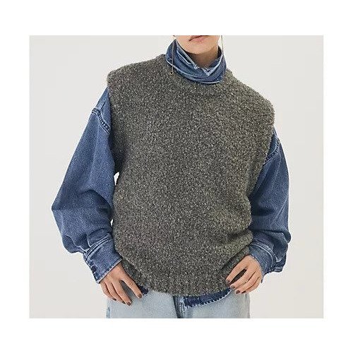 【ウィムガゼット/Whim Gazette】の【THE PAUSE】ニットベスト 人気、トレンドファッション・服の通販 founy(ファニー) 　ファッション　Fashion　レディースファッション　Fashion for Women　アウター　Coat / Outerwear Collection　トップス・カットソー　Cut & Sew Tops　ニット　Knit Tops & Sweaters　ベスト&ジレ / 重ね着スタイル　Vests & Gilets　ヴィンテージ　Vintage Style　カットソー　Cut and Sewn Top　グラデーション　Gradient, Ombre　バランス　Balance, Style Balance　ベスト　Vest, Waistcoat　ワーク　Workwear, Utility Style　2025年　2025　2025-2026秋冬・A/W　Autumn/Winter 2025–26 AW25–26　other-2|ID: prp329100004684662 ipo3291000000033830897