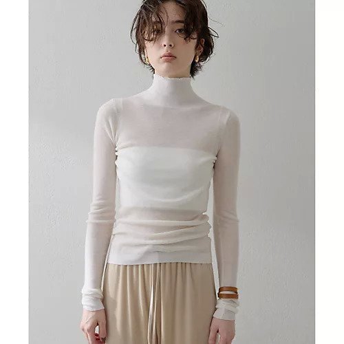 【ウィムガゼット/Whim Gazette】の【THE PAUSE】リブハイネックプルオーバー 人気、トレンドファッション・服の通販 founy(ファニー) 　ファッション　Fashion　レディースファッション　Fashion for Women　トップス・カットソー　Cut & Sew Tops　カジュアルプルオーバー・ニットトップス　Pullovers & Knit Tops / Casual Pullovers　アクセサリー　Fashion Accessories　インナー　Innerwear　エアリー　Airy Texture　ヴィンテージ　Vintage Style　グラデーション　Gradient, Ombre　コンパクト　Compact, Small Size　シンプル　Simple, Minimal　タートル　Turtleneck, Turtle Collar　ワーク　Workwear, Utility Style　エレガント 上品　Elegant　2025年　2025　2025-2026秋冬・A/W　Autumn/Winter 2025–26 AW25–26　other-2|ID: prp329100004684665 ipo3291000000033830915