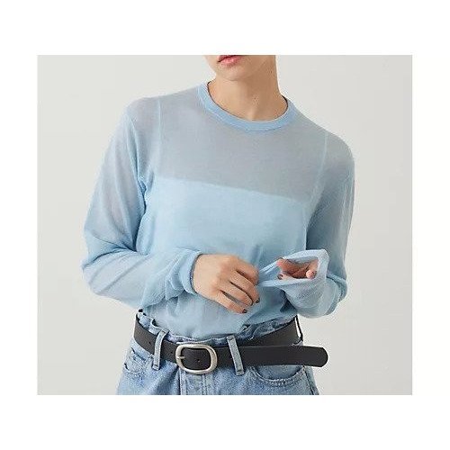 【ウィムガゼット/Whim Gazette】の【THE PAUSE】ハイゲージプルオーバー インテリア・キッズ・メンズ・レディースファッション・服の通販 founy(ファニー) 　ファッション　Fashion　レディースファッション　Fashion for Women　トップス・カットソー　Cut & Sew Tops　カジュアルプルオーバー・ニットトップス　Pullovers & Knit Tops / Casual Pullovers　アクセサリー　Fashion Accessories　インナー　Innerwear　エアリー　Airy Texture　ヴィンテージ　Vintage Style　グラデーション　Gradient, Ombre　シンプル　Simple, Minimal　ベビー　Baby, Babywear　ワーク　Workwear, Utility Style　エレガント 上品　Elegant　2025年　2025　2025-2026秋冬・A/W　Autumn/Winter 2025–26 AW25–26　ブルー|ID: prp329100004684668 ipo3291000000033830932