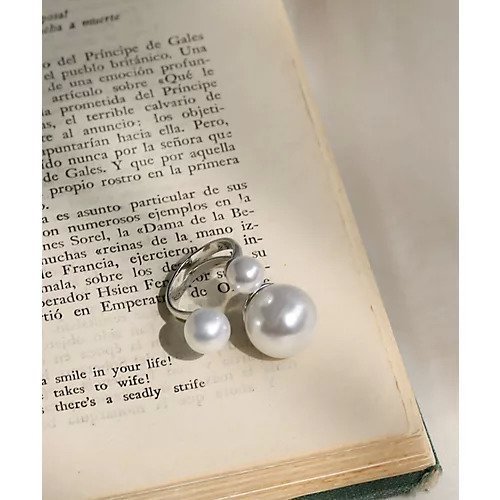 【コレカラ/collecala】の大粒パールフォークリング インテリア・キッズ・メンズ・レディースファッション・服の通販 founy(ファニー) ファッション Fashion レディースファッション Fashion for Women ネイル Nail, Nail Art パール Pearl, Pearl Accent モチーフ Motif, Design Theme 二次会 After Party 結婚式 Wedding シルバー|ID: prp329100004684707 ipo3291000000033831254