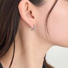 【フィービィー/phoebe】の【金属アレルギー対応】ワンタッチライナースタービジューフープピアス 人気、トレンドファッション・服の通販 founy(ファニー) ファッション Fashion レディースファッション Fashion for Women ジュエリー Jewelry, Accessories ビジュー Bijou, Jewel-like Accent モチーフ Motif, Design Theme thumbnail シルバー|ID: prp329100004684709 ipo3291000000033831262