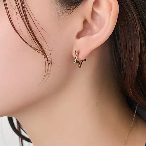 【フィービィー/phoebe】の【金属アレルギー対応】ワンタッチライナースタービジューフープピアス 人気、トレンドファッション・服の通販 founy(ファニー) 　ファッション　Fashion　レディースファッション　Fashion for Women　ジュエリー　Jewelry, Accessories　ビジュー　Bijou, Jewel-like Accent　モチーフ　Motif, Design Theme　other-2|ID: prp329100004684709 ipo3291000000033831263