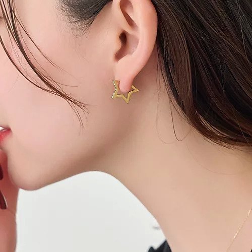 【フィービィー/phoebe】の【金属アレルギー対応】ワンタッチライナースタービジューフープピアス 人気、トレンドファッション・服の通販 founy(ファニー) 　ファッション　Fashion　レディースファッション　Fashion for Women　ジュエリー　Jewelry, Accessories　ビジュー　Bijou, Jewel-like Accent　モチーフ　Motif, Design Theme　other-3|ID: prp329100004684709 ipo3291000000033831264